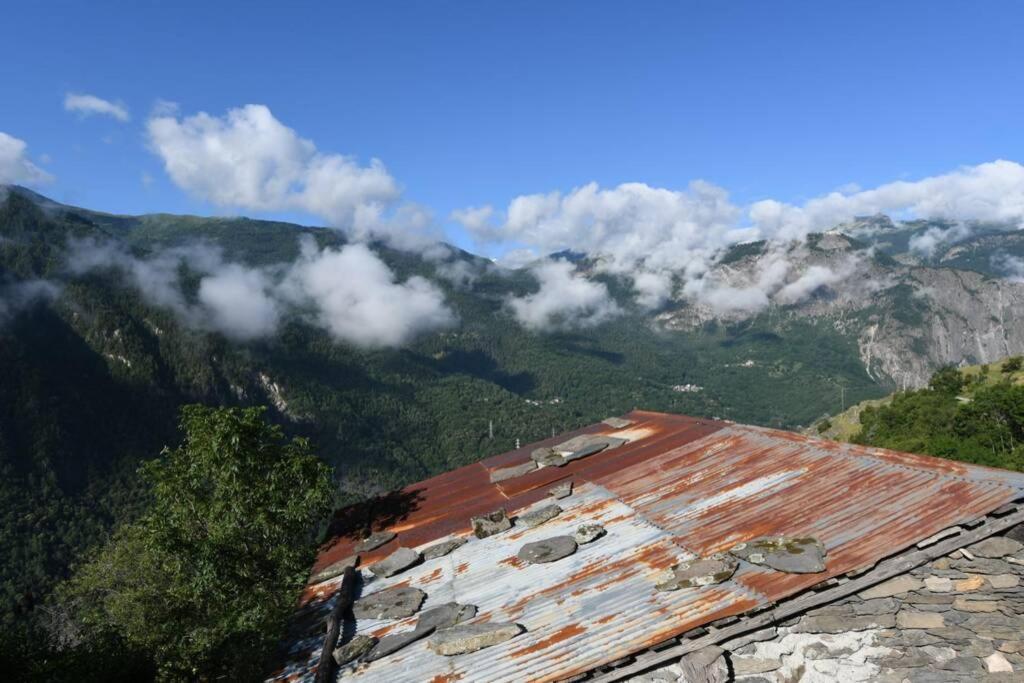 Logement rénové avec vue panoramique La Saussaz Exterior foto